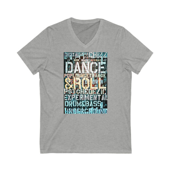 Music Genre Unisex Jersey Short Sleeve V-Neck Tee - Image 3