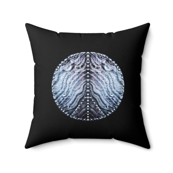 Nail Peace Sign Square Pillow