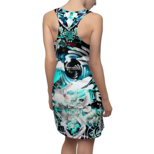 Preparing For Focusing Women's Cut & Sew Racerback Dress Blue