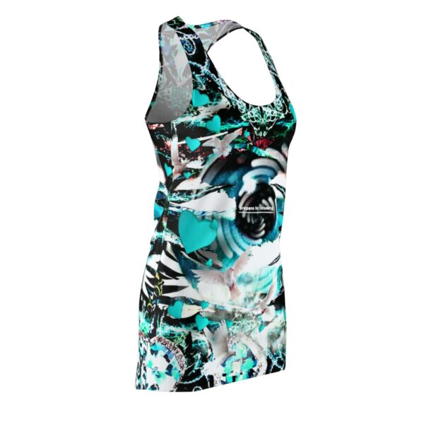 Preparing For Focusing Women's Cut & Sew Racerback Dress Blue - Image 4