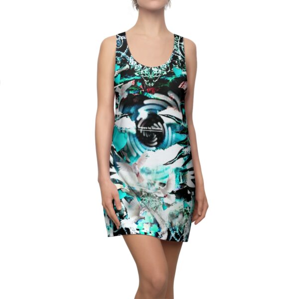 Preparing For Focusing Women's Cut & Sew Racerback Dress Blue - Image 6