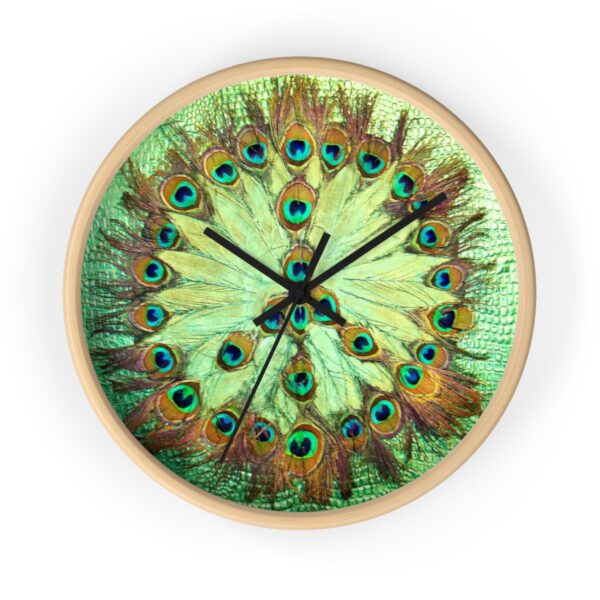 Peacock Peace Wall Clock