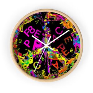 Cosmic Peace Wall Clock