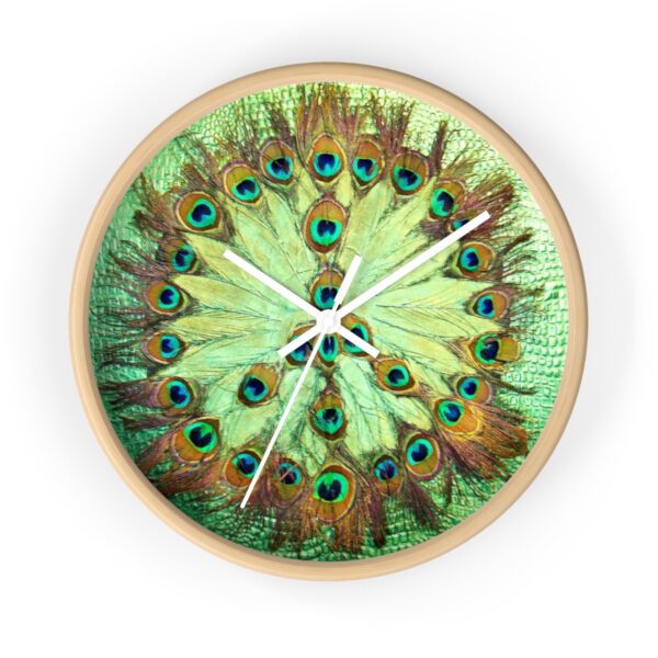 Peacock Peace Wall Clock - Image 4