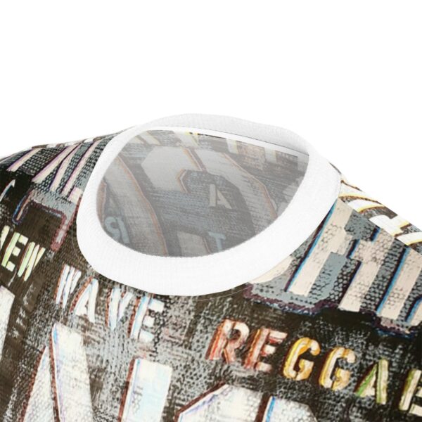 Music Genre Collage T Shirt Unisex Cut - Image 7