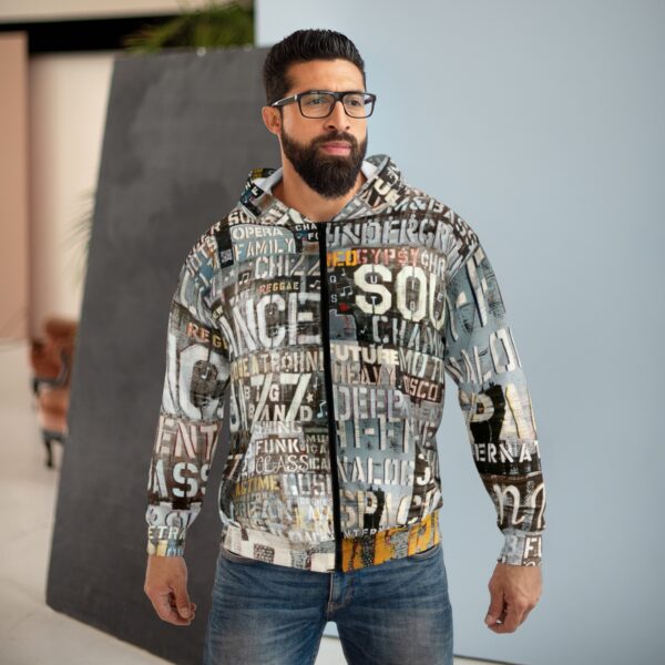 Mix Music Genres Unisex Zip Hoodie - Image 4