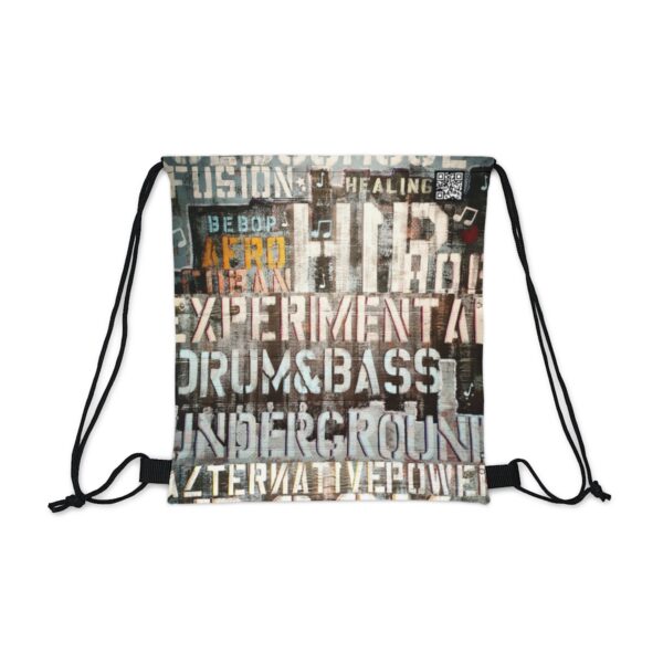 Mix Music Genre Outdoor Drawstring Bag - Image 2