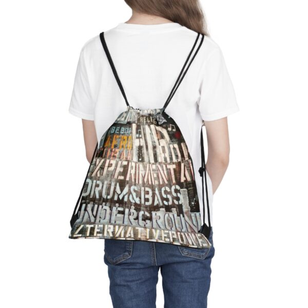 Mix Music Genre Outdoor Drawstring Bag