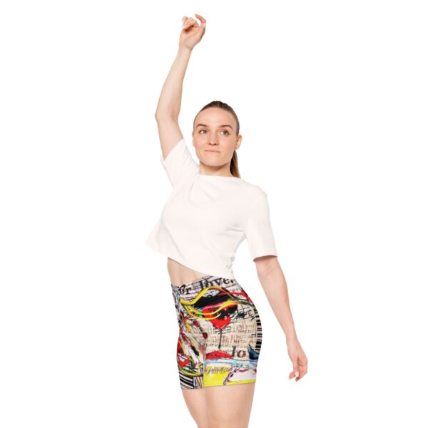 Women's Love Biker Shorts - Image 7