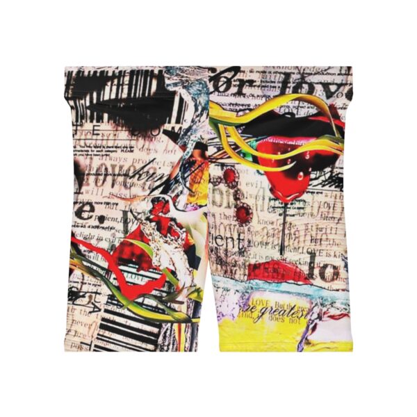Women's Love Biker Shorts - Image 2