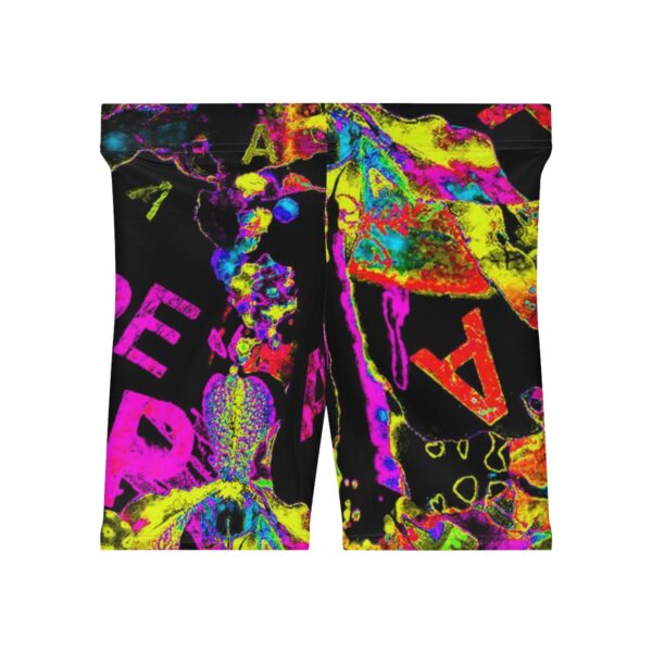 Women's Cosmic Peace Biker Shorts - Image 2