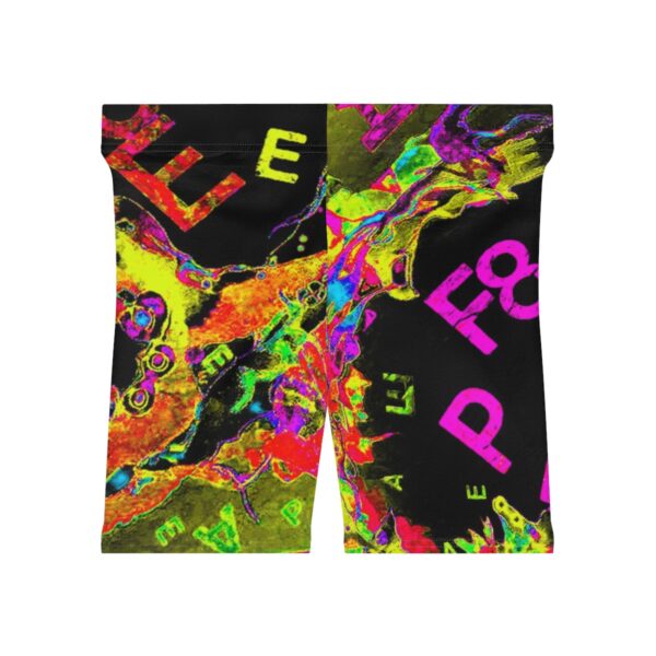 Women's Cosmic Peace Biker Shorts - Image 3