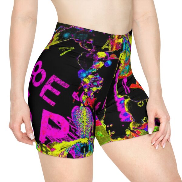 Women's Cosmic Peace Biker Shorts - Image 4