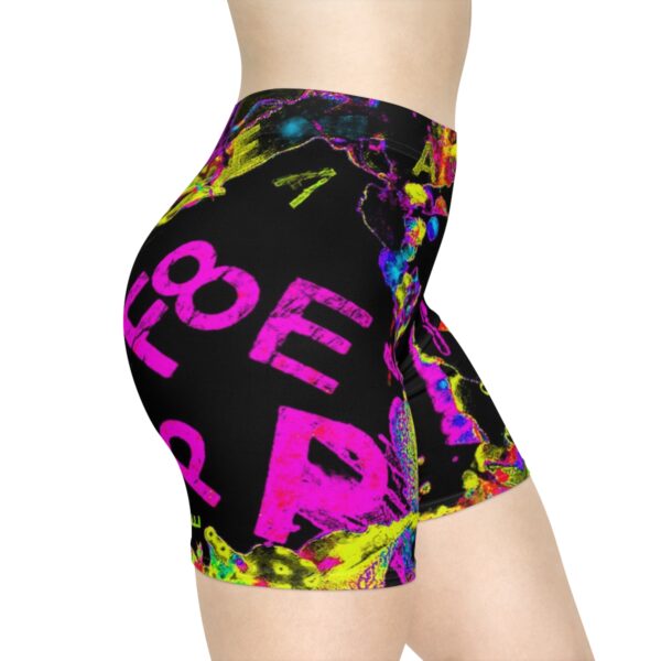 Women's Cosmic Peace Biker Shorts - Image 5