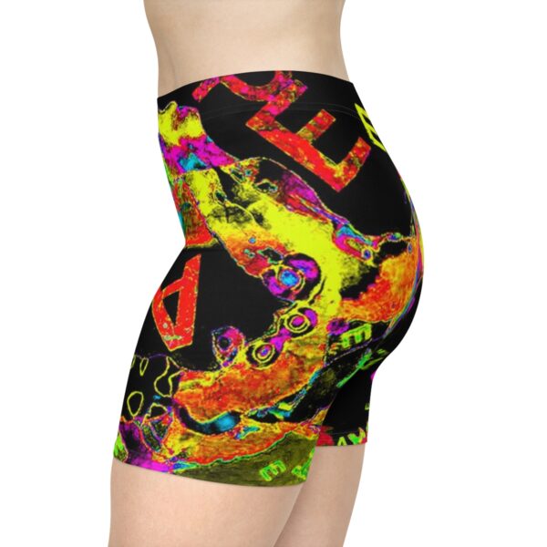 Women's Cosmic Peace Biker Shorts - Image 6