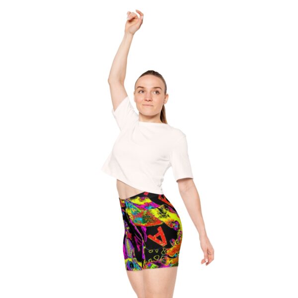 Women's Cosmic Peace Biker Shorts - Image 7