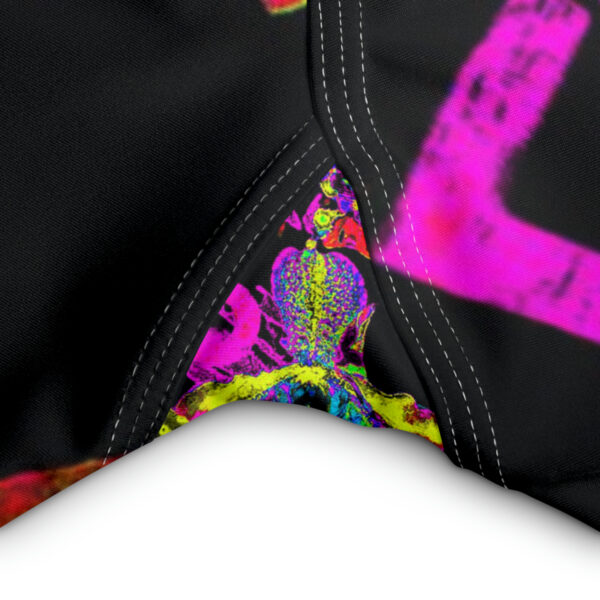 Hot Pink Peace Yoga Capri Leggings - Image 8