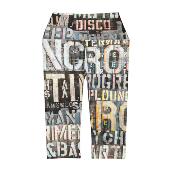 Mix Music Genre Yoga Capri Leggings - Image 3