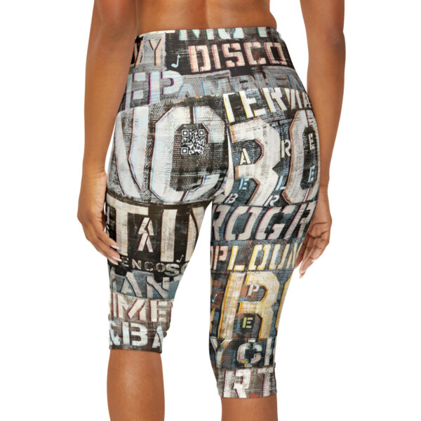 Mix Music Genre Yoga Capri Leggings - Image 4