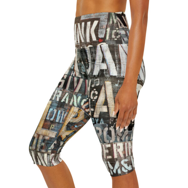 Mix Music Genre Yoga Capri Leggings - Image 5