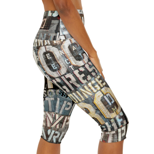 Mix Music Genre Yoga Capri Leggings - Image 6