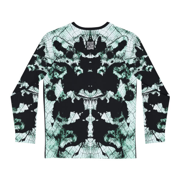 Men's Long Sleeve Green Ink Blot Shirt - Image 3