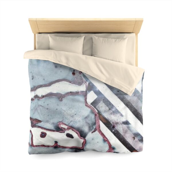 Q Blue Microfiber Duvet Cover - Image 17