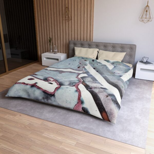 Q Blue Microfiber Duvet Cover - Image 18