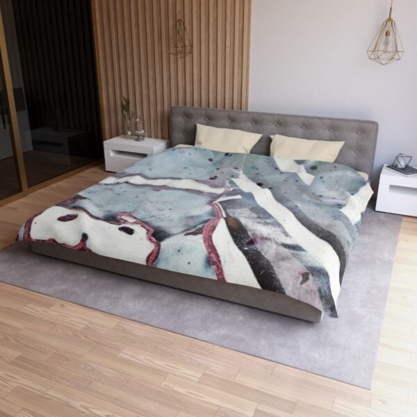 Q Blue Microfiber Duvet Cover - Image 21
