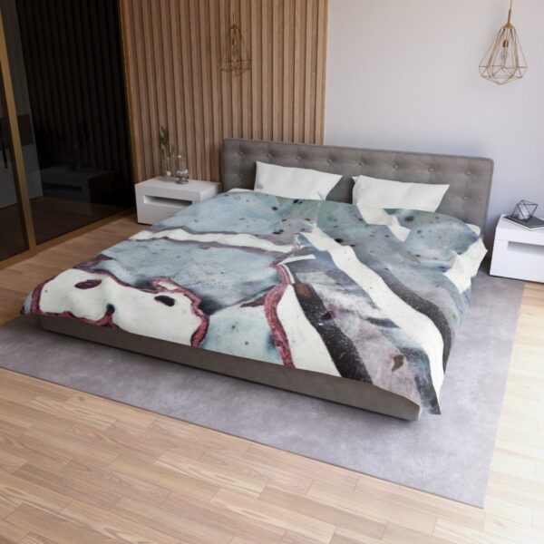 Q Blue Microfiber Duvet Cover - Image 24