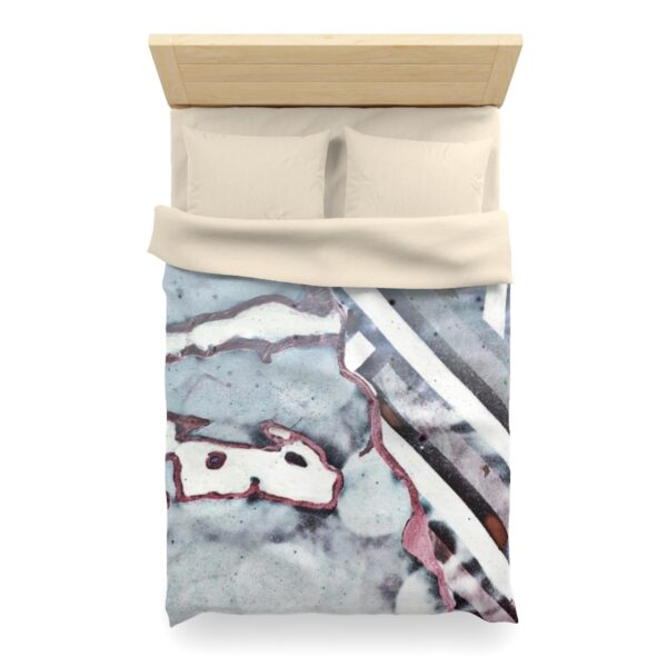 Q Blue Microfiber Duvet Cover - Image 11