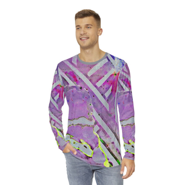 Q Cosmic Mens Long Sleeve Shirt - Image 3