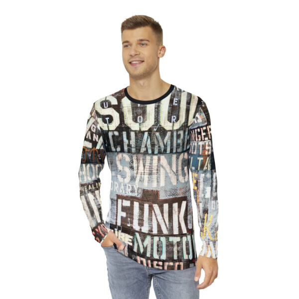 Mix Music Genre Men's Long Sleeve Shirt - Image 3
