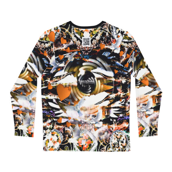 Prepare For Focusing Men's Long Sleeve Green Ink Blot Shirt - Image 2