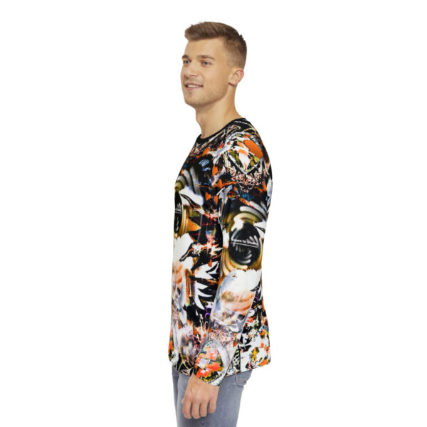 Prepare For Focusing Men's Long Sleeve Green Ink Blot Shirt - Image 5