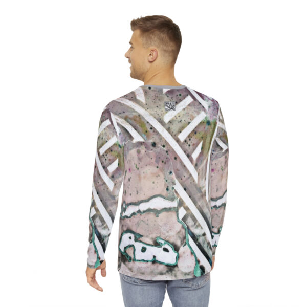 Q Mauve Mens Long Sleeve Shirt - Image 4