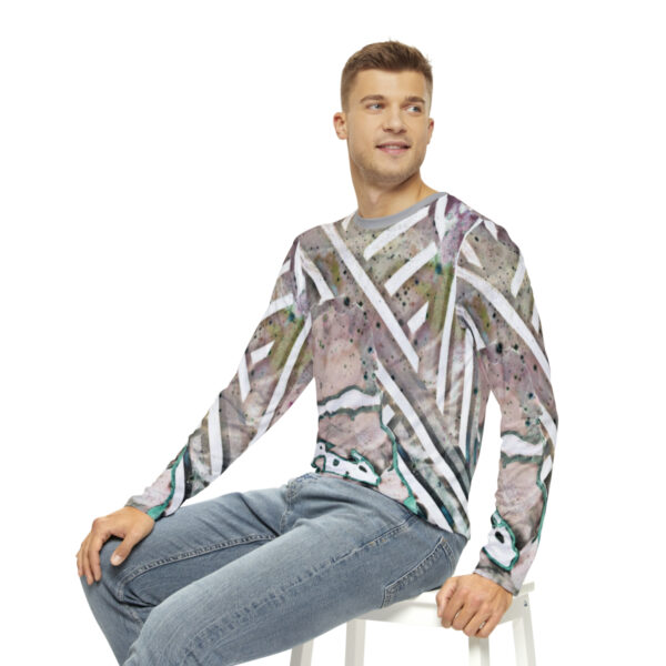 Q Mauve Mens Long Sleeve Shirt - Image 7